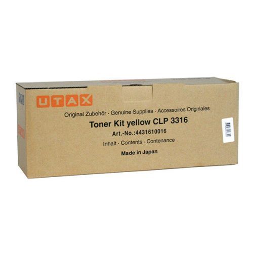 Utax originál toner 4431610016, yellow, 4000str., Utax CLP 3316, Triumph Adler 4316