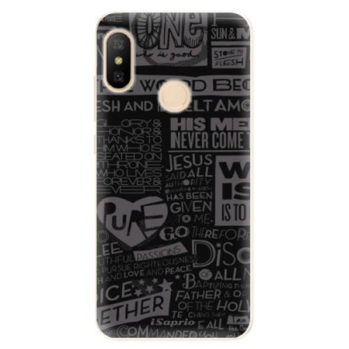 Odolné silikónové puzdro iSaprio - Text 01 - Xiaomi Mi A2 Lite
