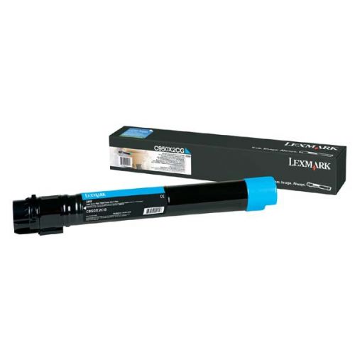 Lexmark originál toner C950X2CG, cyan, 22000str., Lexmark C950