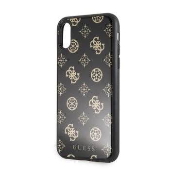 GUHCPXTGGPBK Guess Layer Glitter Peony Pouzdro pro iPhone X/XS Black