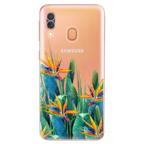 Odolné silikónové puzdro iSaprio - Exotic Flowers - Samsung Galaxy A40