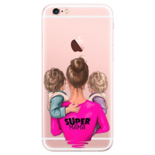 Odolné silikónové puzdro iSaprio - Super Mama - Two Boys - iPhone 6 Plus/6S Plus