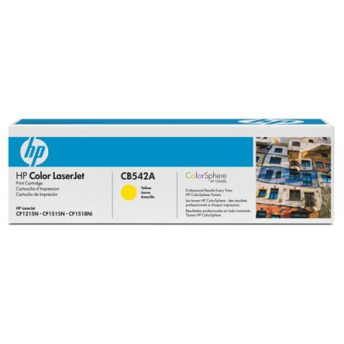 HP originál toner CB542A, yellow, 1400str., HP 125A, HP Color LaserJet CP1215, 1515, 1518