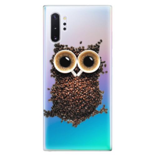 Odolné silikónové puzdro iSaprio - Owl And Coffee - Samsung Galaxy Note 10+