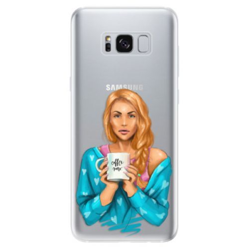 Odolné silikónové puzdro iSaprio - Coffe Now - Redhead - Samsung Galaxy S8