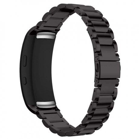 Samsung Gear Fit 2 Stainless Steel remienok, Black