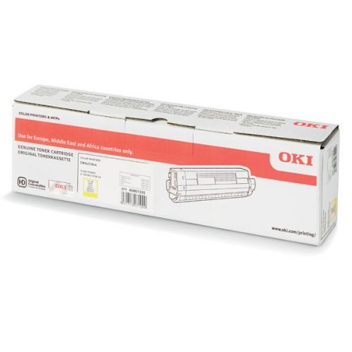 OKI originál toner 46861305, yellow, 10000str., OKI C824, 834, 844