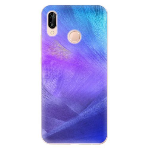 Odolné silikónové puzdro iSaprio - Purple Feathers - Huawei P20 Lite