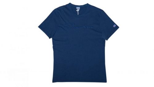 Champion Crewneck T-Shirt modré 213088-BV501-INDI