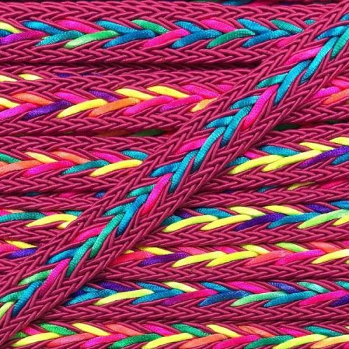 Polyesterová šnúra pletená NEON fuchsia