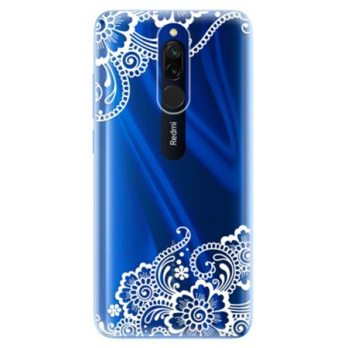 Odolné silikónové puzdro iSaprio - White Lace 02 - Xiaomi Redmi 8
