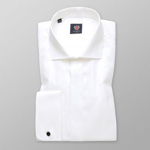 Pánska košeľa Slim Fit krémovej farby 11289