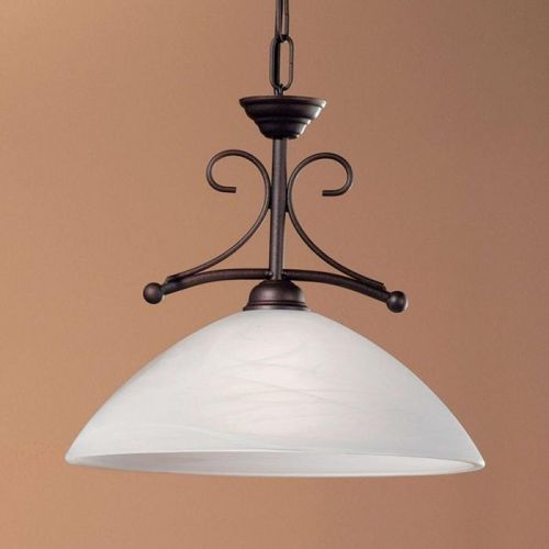 Závesná lampa JANA s alabastrovým sklom