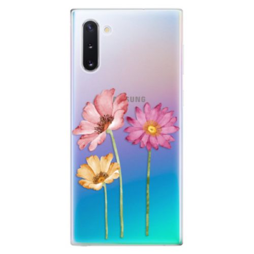 Odolné silikónové puzdro iSaprio - Three Flowers - Samsung Galaxy Note 10