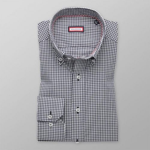 Pánska slim fit košeľa (výška 176-182) 8550 s kockou 