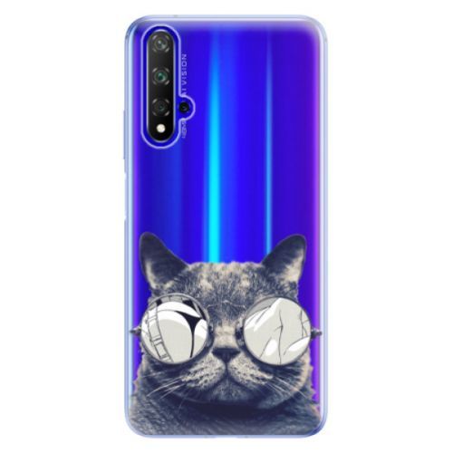 Odolné silikónové puzdro iSaprio - Crazy Cat 01 - Huawei Honor 20