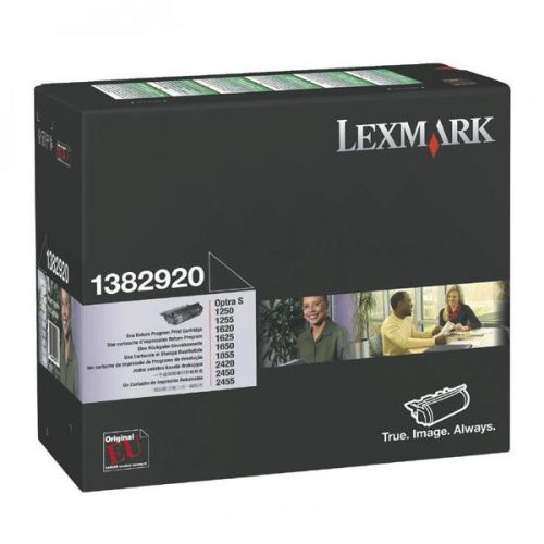 Lexmark originál toner 1382920, black, 7500str., return, Lexmark Optra S 1250, 1255, 1620, 1855, 2420, 2455