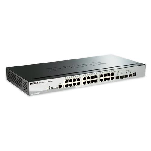 D-Link DGS-1510-28P PoE Switch 24xGb+2xSFP+ 2xSFP+