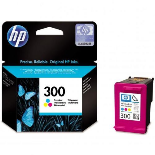HP originál ink CC643EE, HP 300, color, blister, 165str., 4ml, HP DeskJet D2560, F4280, F4500