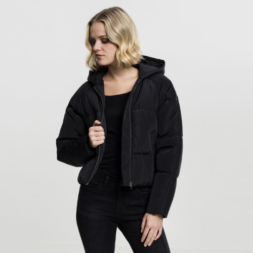 Urban Classics Ladies Hooded Oversized Puffer Jacket black - M