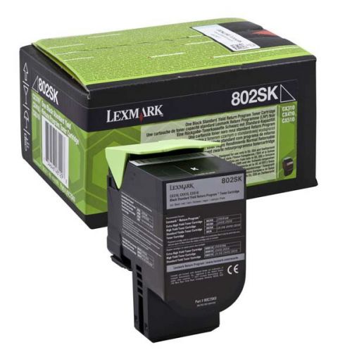 Lexmark originál toner 80C2SK0, black, 2500str., return, Lexmark CX310dn, CX310n, CX410de, CX410