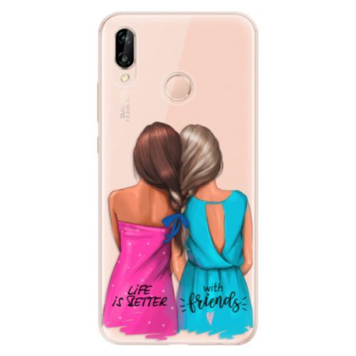Odolné silikónové puzdro iSaprio - Best Friends - Huawei P20 Lite