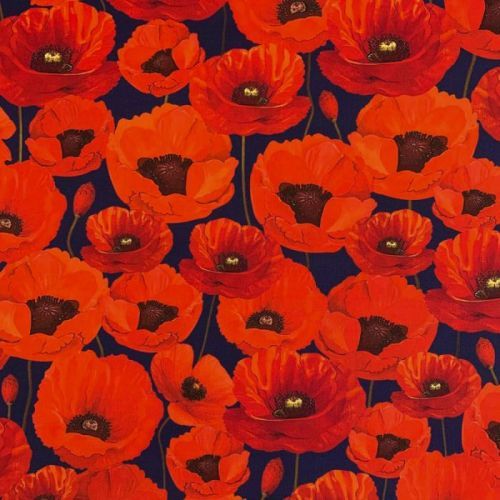Dekoračná látka s teflonovou úpravou POPPY GARDEN