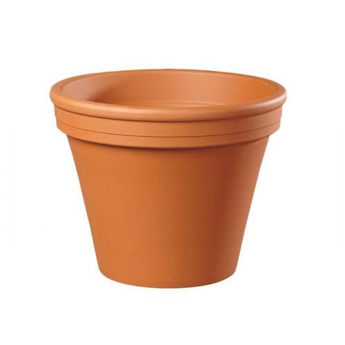 Kvetináč KLASIK keramický terakota d16/18x15cm