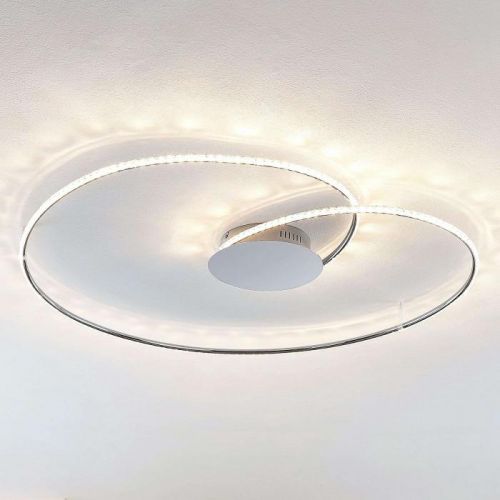 Lindby Joline stropné LED svietidlo krištáľ 90 cm