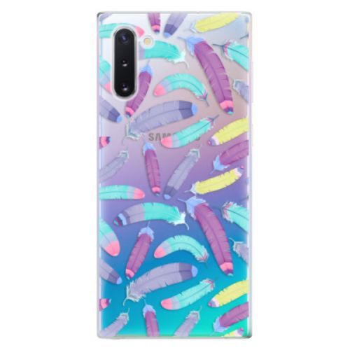 Odolné silikónové puzdro iSaprio - Feather Pattern 01 - Samsung Galaxy Note 10