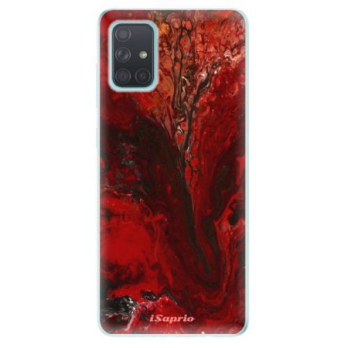 Odolné silikónové puzdro iSaprio - RedMarble 17 - Samsung Galaxy A71