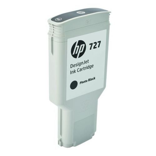 HP originál ink F9J79A, HP 727, photo black, 300ml, HP DesignJet T1530, T2530, T930