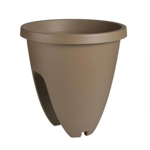 Kvetinač Balconia 26cm/na zábradlie/hnedá