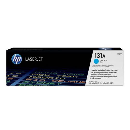 HP originál toner CF211A, cyan, 1800str., HP 131A, HP LaserJet Pro 200 M276n, M276NW, 600g