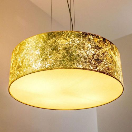 Závesná lampa Aura zlatá 50 cm priemer, 4-pl.