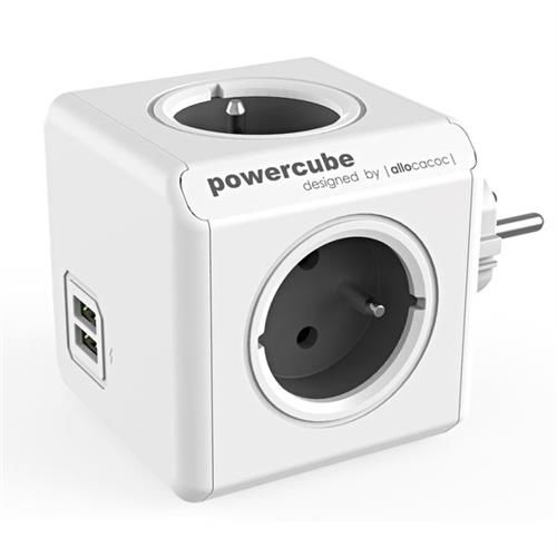 Allocacoc - Zásuvka PowerCube Original USB GREY