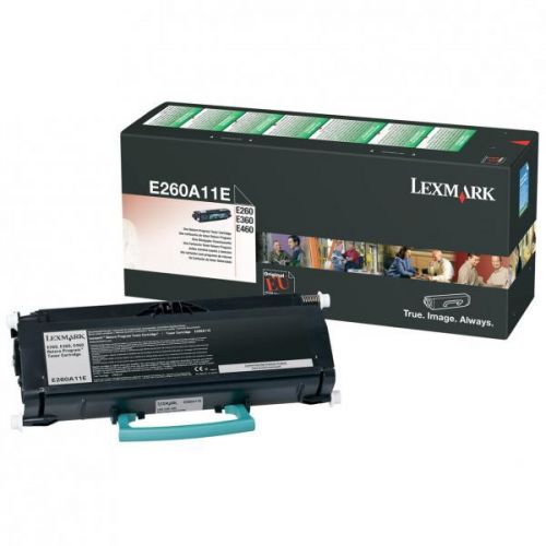 Lexmark originál toner E260A11E, black, 3500str., return, Lexmark E260, E360, E460