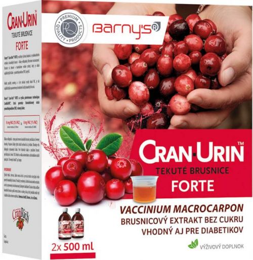 Barny's Cran-urin FORTE tekuté brusnice 2x500ml