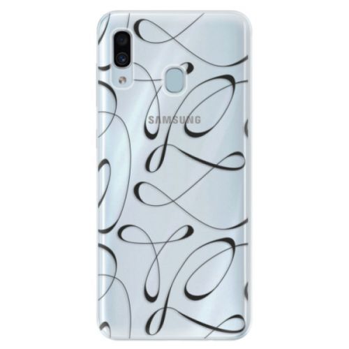 Silikónové puzdro iSaprio - Fancy - black - Samsung Galaxy A30