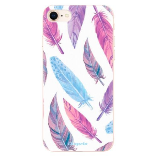 Odolné silikónové puzdro iSaprio - Feather Pattern 10 - iPhone 8