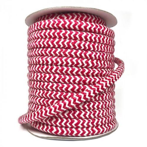 Polyesterová šnúra pletená ZIG ZAG red