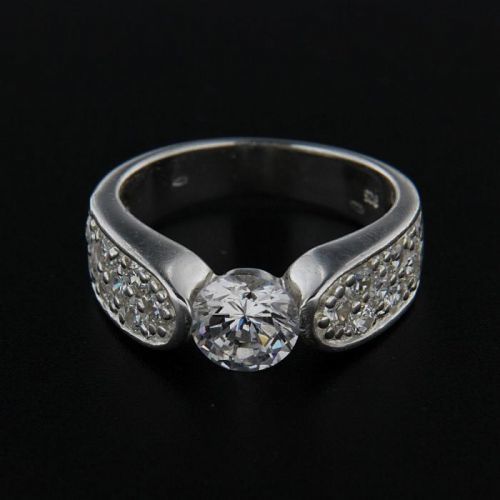 Strieborný prsteň 14309