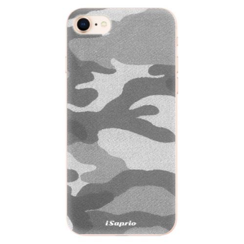 Odolné silikónové puzdro iSaprio - Gray Camuflage 02 - iPhone 8