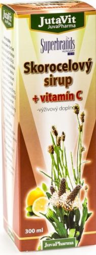 JutaVit Skorocelový sirup + vitamín C 300 ml