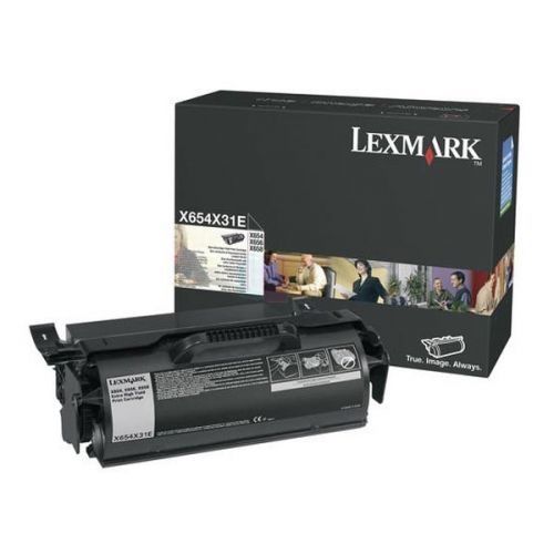 Lexmark originál toner X654H31E, black, 36000str., Lexmark X654,656,X658