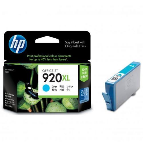 HP originál ink CD972AE, HP 920XL, cyan, 700str., HP Officejet