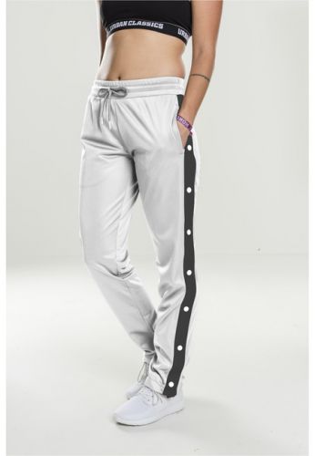 Urban Classics Ladies Button Up Track Pants wht/blk/wht - XS