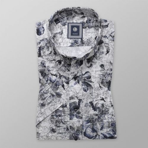 Košeľa Slim Fit jemný kvetinový vzor (výška 176 - 182) 10492