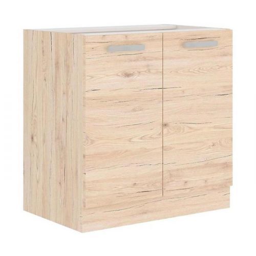 Skrinka do kuchyne Karolina dub bordeaux 80D 2F BB