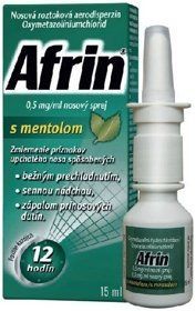 Afrin 0,5 mg/ml nosový sprej s mentolom aer nao 15ml